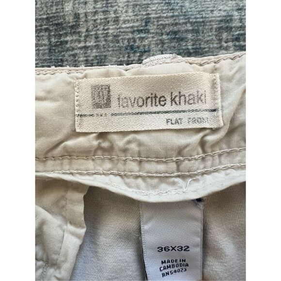 Gap Pale Wash Flat Front Favorite Khaki Chino Pants 36 x 30 - Picture 4 of 7